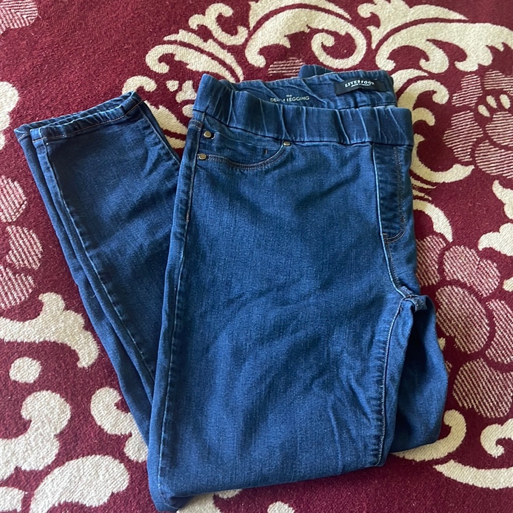 Liverpool Jeans Company stretch skinny denim legging size 16